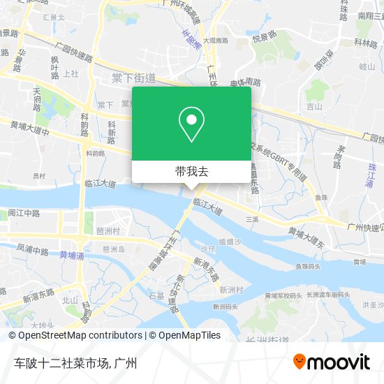 车陂十二社菜市场地图