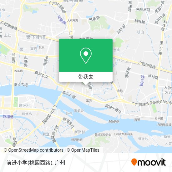 前进小学(桃园西路)地图