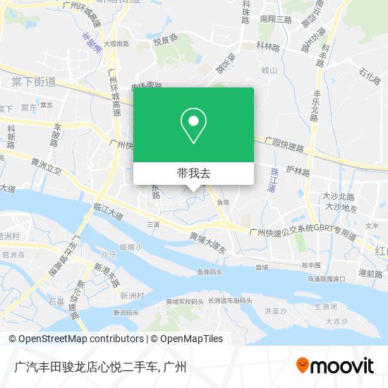 广汽丰田骏龙店心悦二手车地图