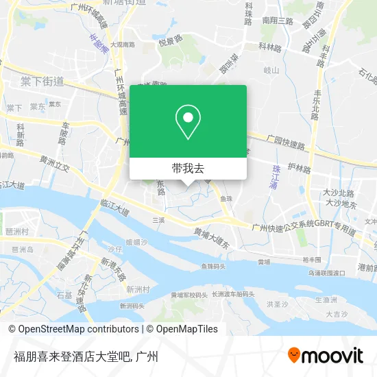 福朋喜来登酒店大堂吧地图