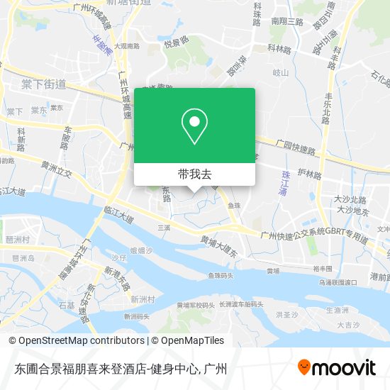 东圃合景福朋喜来登酒店-健身中心地图