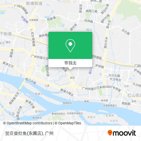 贺庄柴灶鱼(东圃店)地图