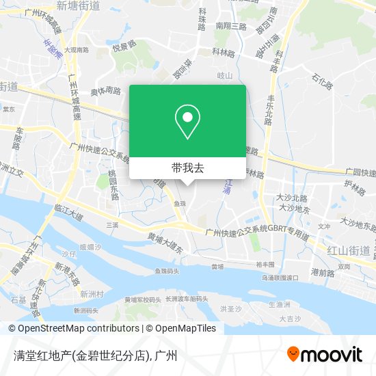 满堂红地产(金碧世纪分店)地图