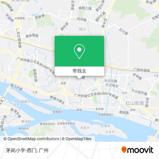 茅岗小学-西门地图