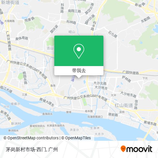 茅岗新村市场-西门地图