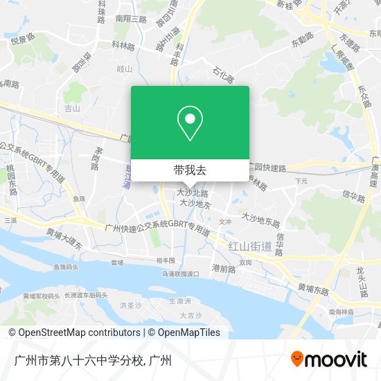 广州市第八十六中学分校地图
