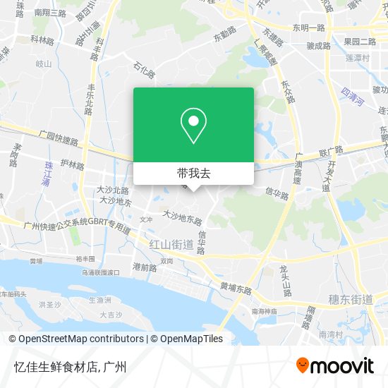 忆佳生鲜食材店地图