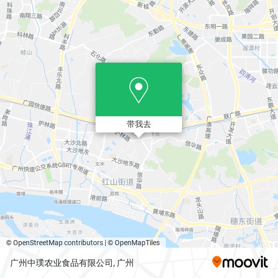广州中璞农业食品有限公司地图