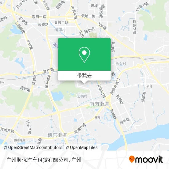 广州顺优汽车租赁有限公司地图