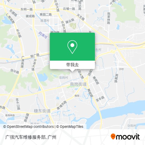 广强汽车维修服务部地图