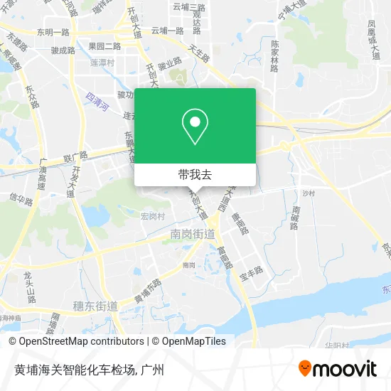 黄埔海关智能化车检场地图