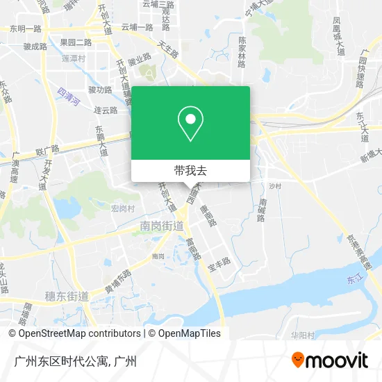 广州东区时代公寓地图