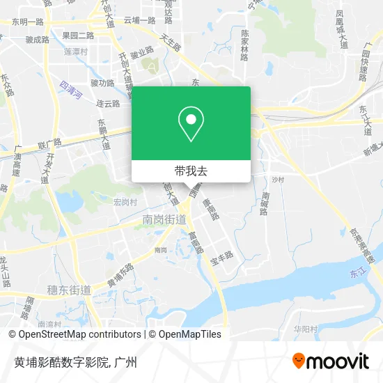 黄埔影酷数字影院地图