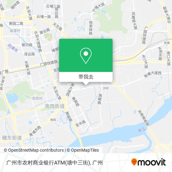 广州市农村商业银行ATM(塘中三街)地图