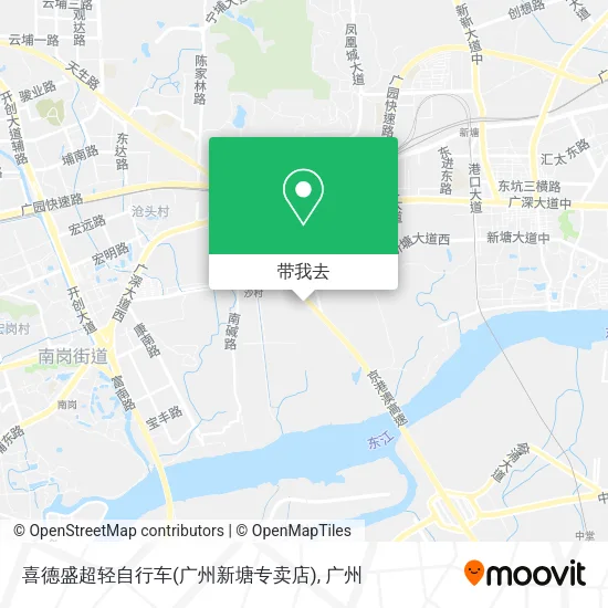 喜德盛超轻自行车(广州新塘专卖店)地图