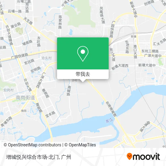增城悦兴综合市场-北门地图