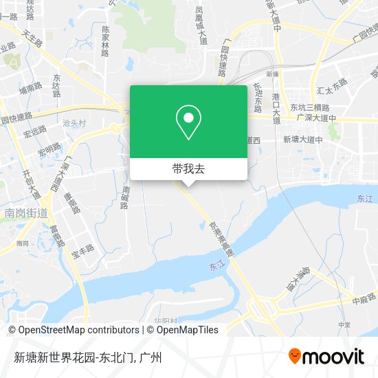 新塘新世界花园-东北门地图