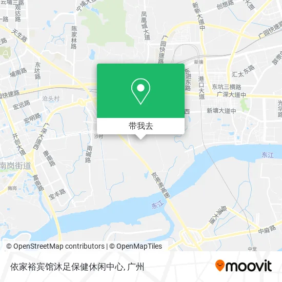 依家裕宾馆沐足保健休闲中心地图