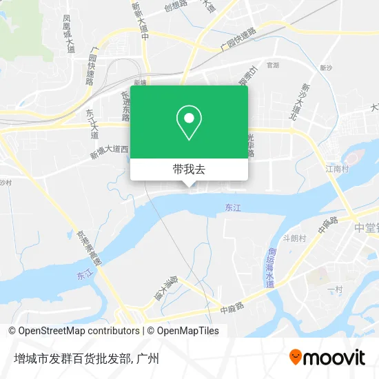 增城市发群百货批发部地图