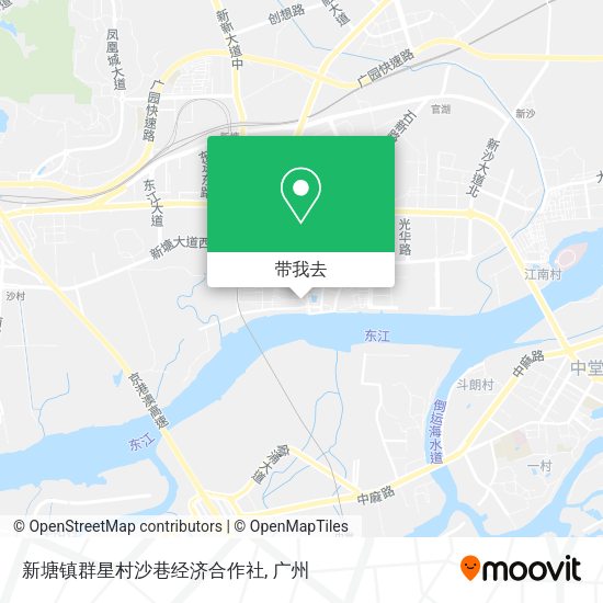 新塘镇群星村沙巷经济合作社地图