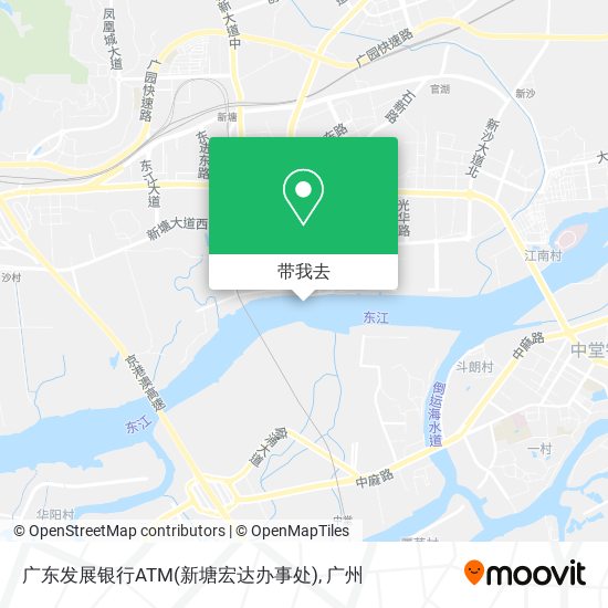 广东发展银行ATM(新塘宏达办事处)地图