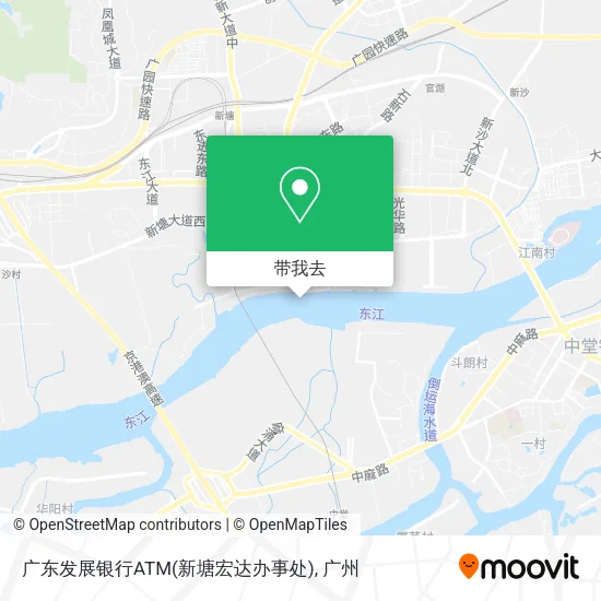 广东发展银行ATM(新塘宏达办事处)地图