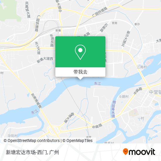 新塘宏达市场-西门地图