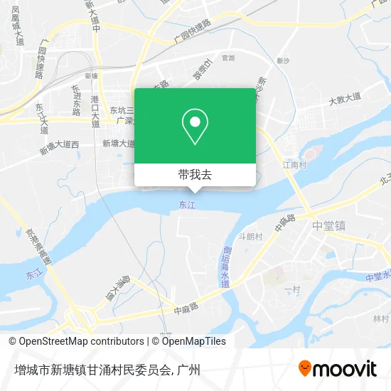 增城市新塘镇甘涌村民委员会地图