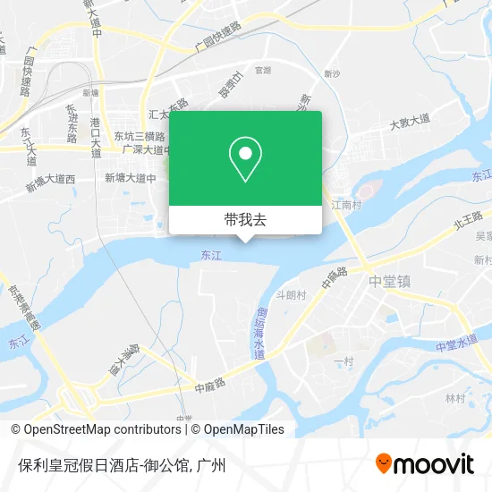 保利皇冠假日酒店-御公馆地图