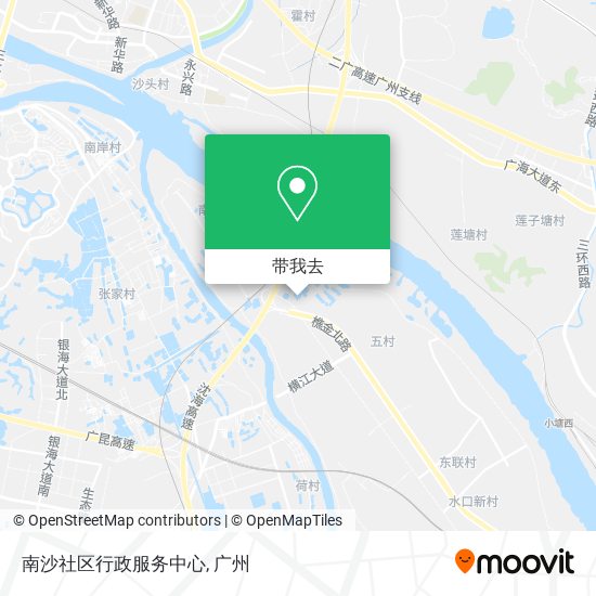 南沙社区行政服务中心地图