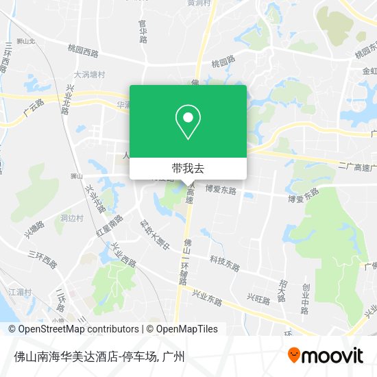 佛山南海华美达酒店-停车场地图