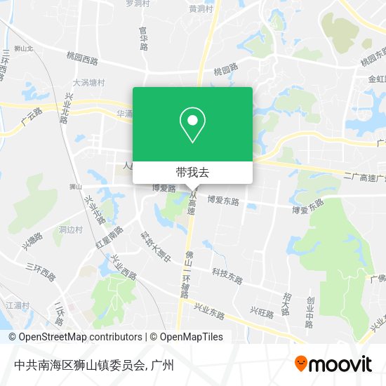 中共南海区狮山镇委员会地图