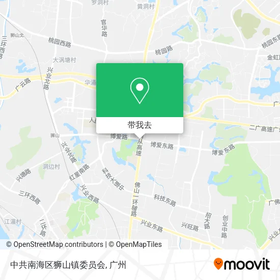 中共南海区狮山镇委员会地图