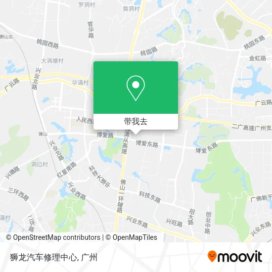 狮龙汽车修理中心地图