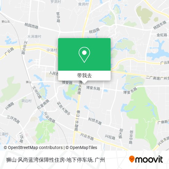 狮山·风尚蓝湾保障性住房-地下停车场地图