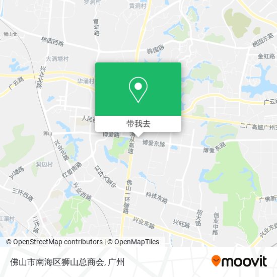 佛山市南海区狮山总商会地图