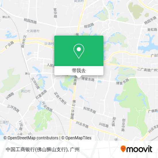 中国工商银行(佛山狮山支行)地图