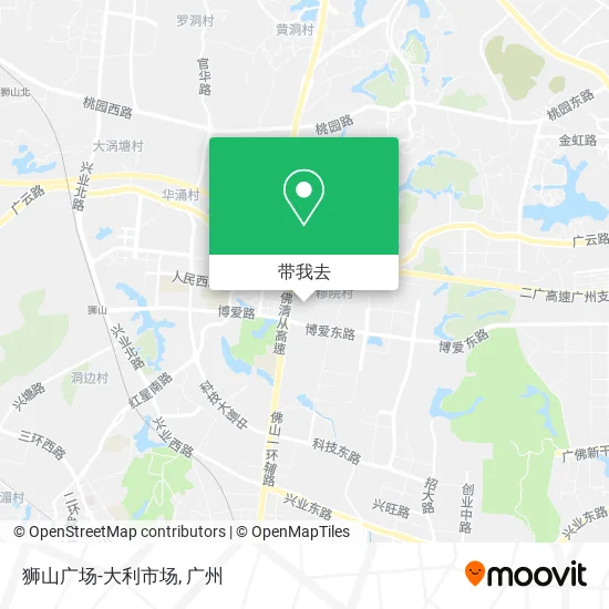 狮山广场-大利市场地图