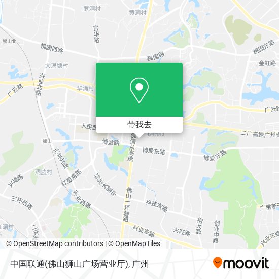 中国联通(佛山狮山广场营业厅)地图