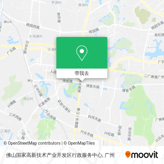 佛山国家高新技术产业开发区行政服务中心地图