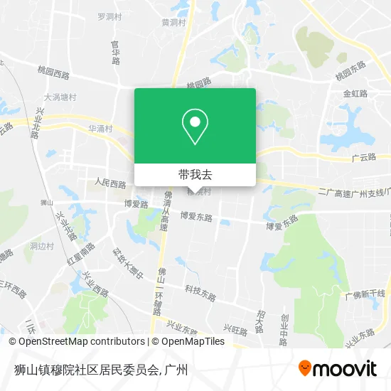 狮山镇穆院社区居民委员会地图