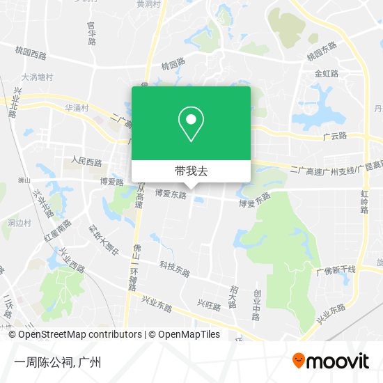 一周陈公祠地图