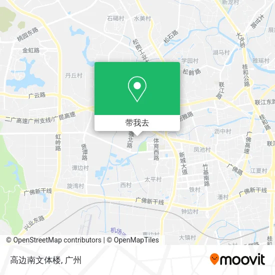 高边南文体楼地图