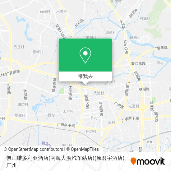 佛山维多利亚酒店(南海大沥汽车站店)(原君宇酒店)地图