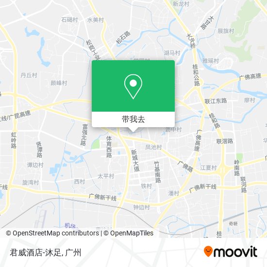 君威酒店-沐足地图