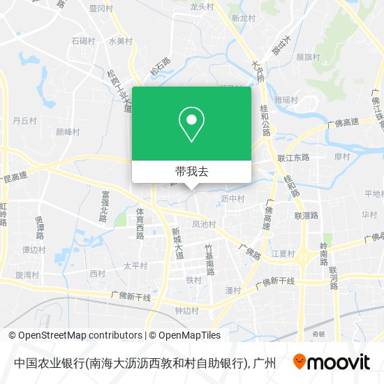 中国农业银行(南海大沥沥西敦和村自助银行)地图