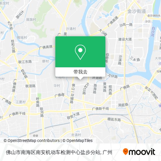 佛山市南海区南安机动车检测中心盐步分站地图