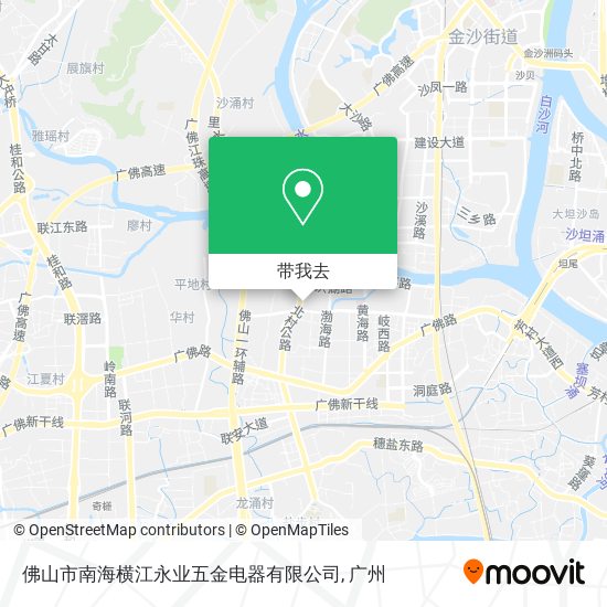 佛山市南海横江永业五金电器有限公司地图