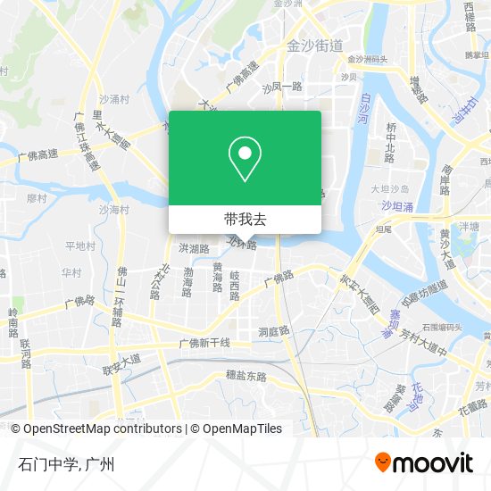 石门中学地图