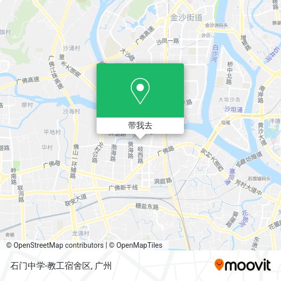石门中学-教工宿舍区地图